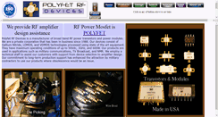 Desktop Screenshot of polyfet.com