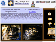 Tablet Screenshot of polyfet.com